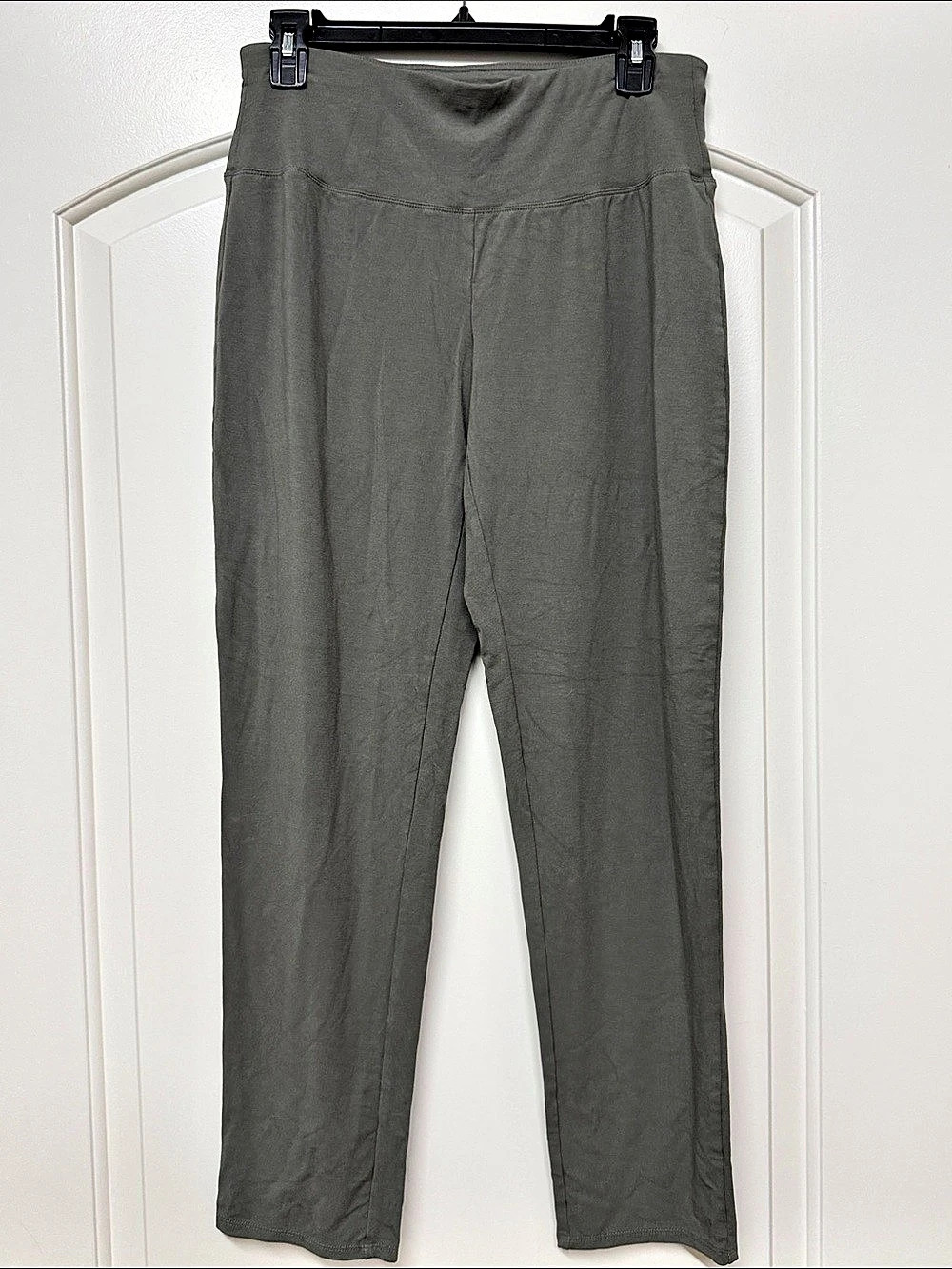 J.Jill Wearever Collection Smooth-Fit Slim-Leg Pants Wearever Pants Gray Small